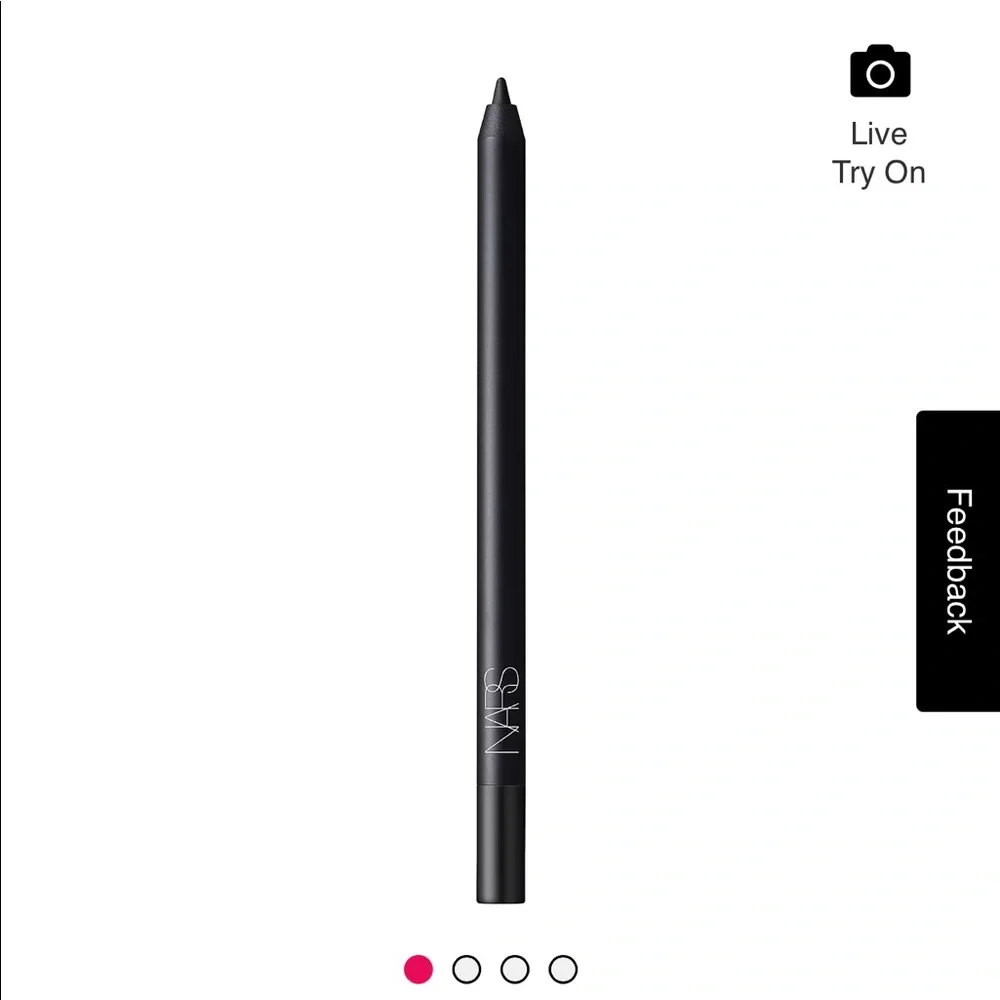 NARS High Pigment Longwear Eyeliner Via Veneto Black 0.02oz Travel Purse Sz NIB